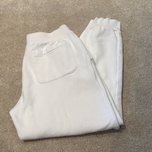 TNA Cozy AF fleece pants white size M